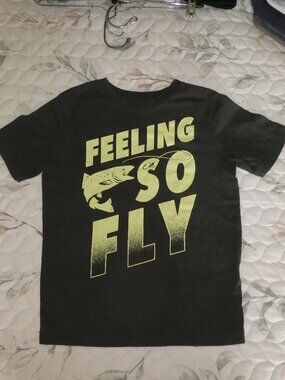 4/$20 Wonder Nation Boys Fishing T-shirt Kids Tee Size 6-7